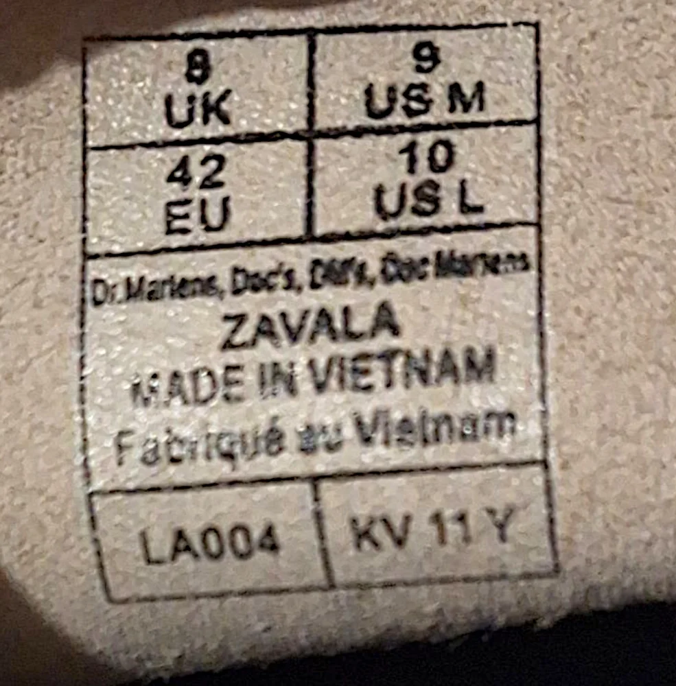 Dr. Martens Zavala Vintage Hydro LEATHER BOOTS- VINTAGE TAUPE NWT - Picture 8 of 11